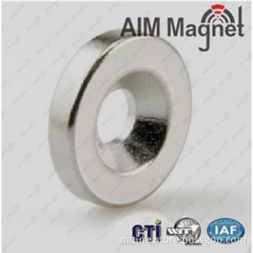 neodymium magnet 25mm x 4 with hole for screw